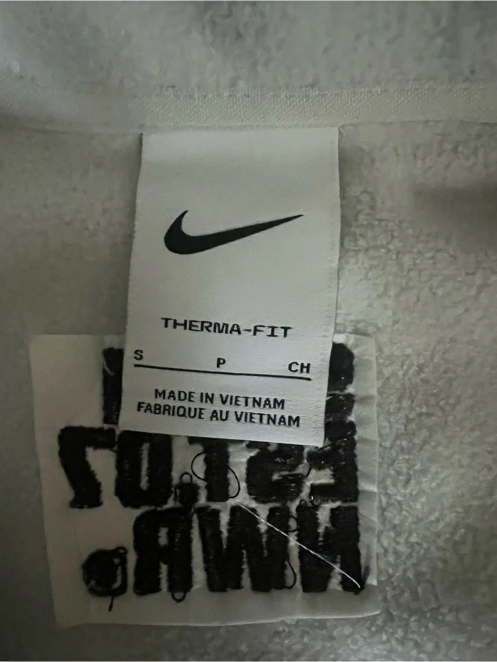 Sunrun Nike Women's Cream Fleece Vest with Contrast Trim